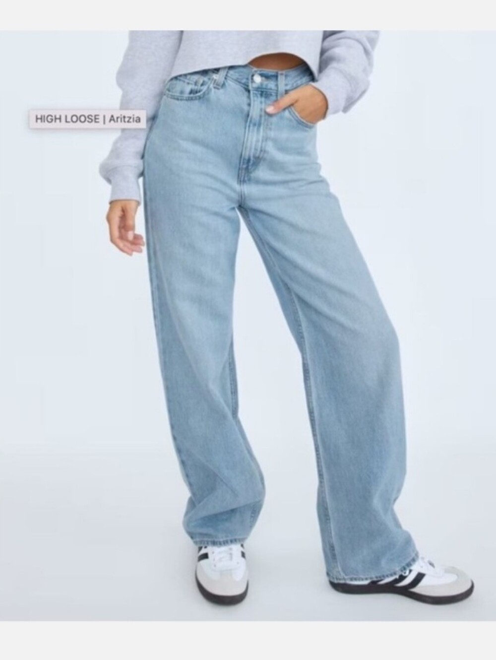 Levi's Premium Women's High Loose Jeans 26x31 Light Wash Wide Leg High Waist Y2K